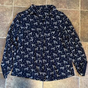Marks & Spencers dog print shirt